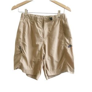 Patagonia Men’s Cargo Shorts Size Small Tan Outdoors Hiking Stretch Waist Nylon